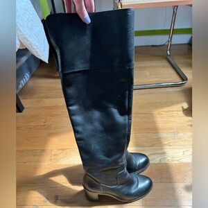 Vince Camuto over the knee black boots